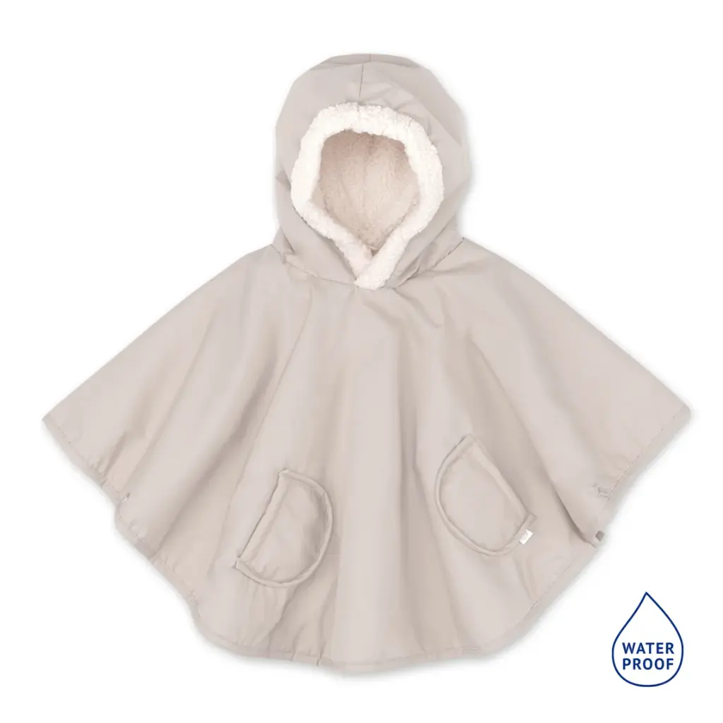 Bemini | Poncho Outdoor Teddy Waterdicht Neutral 9-36m