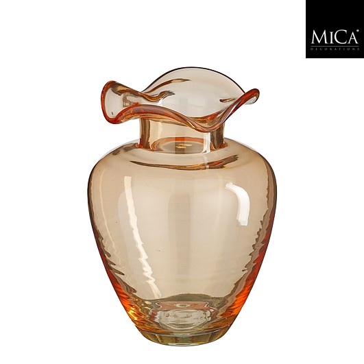 Mica | Vaas Mira Glas Oranje 22 x Ø16cm