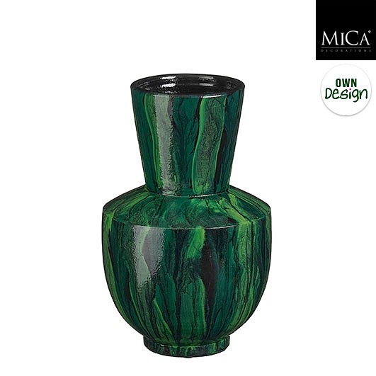 Mica | Vaas Nigel Groen 35 x Ø23cm 
