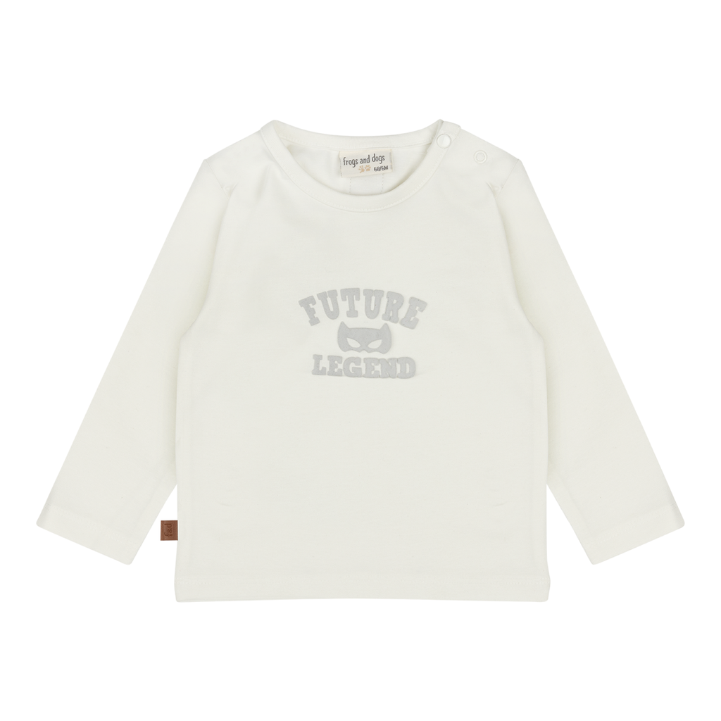 Frogs&Dogs | T-shirt Little Hero Legend Longsleeve White Alyssum