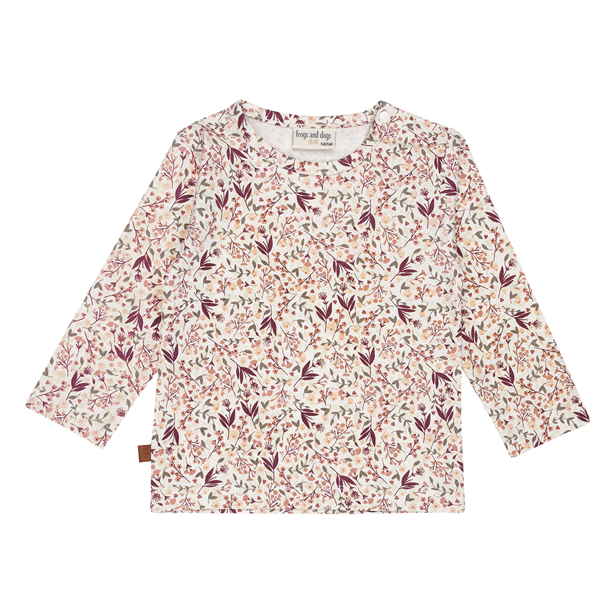 Frogs&Dogs | T-shirt Girls You Are Loved Longsleeve Flower Jet Stream