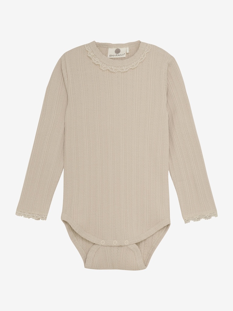 Enfant | Body Girls Pointelle French Oak