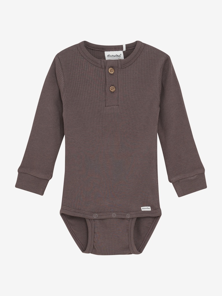 Minymo | Body Boys Longsleeve Chocolate Chip