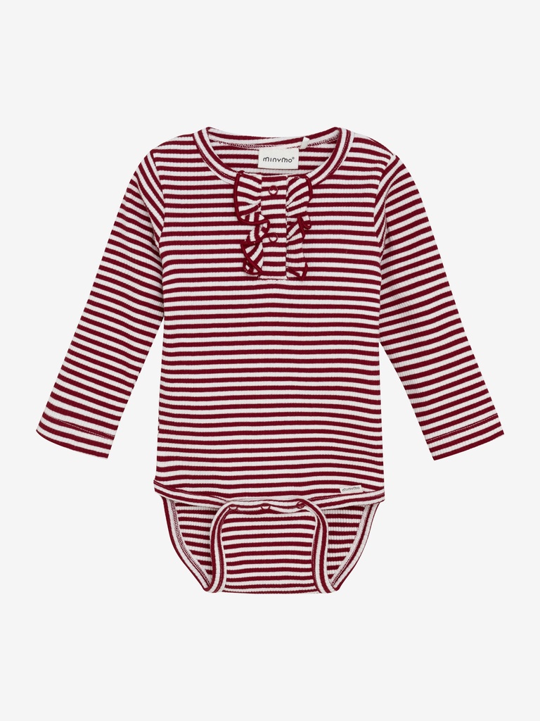 Minymo | Body Girls Longsleeve Rio Red