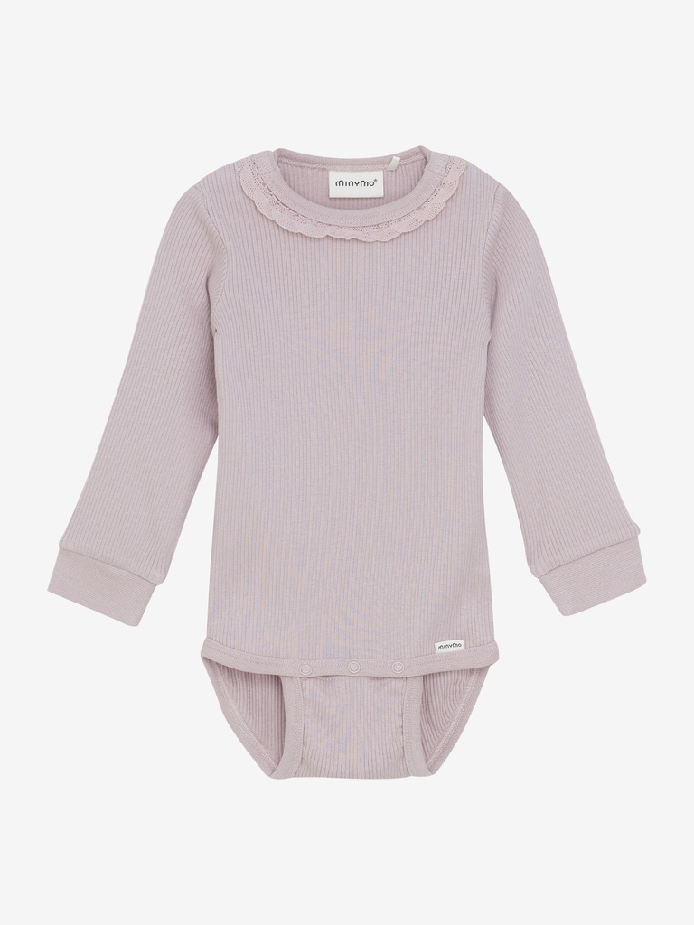 Minymo | Body Girls Longsleeve Shadow Gray