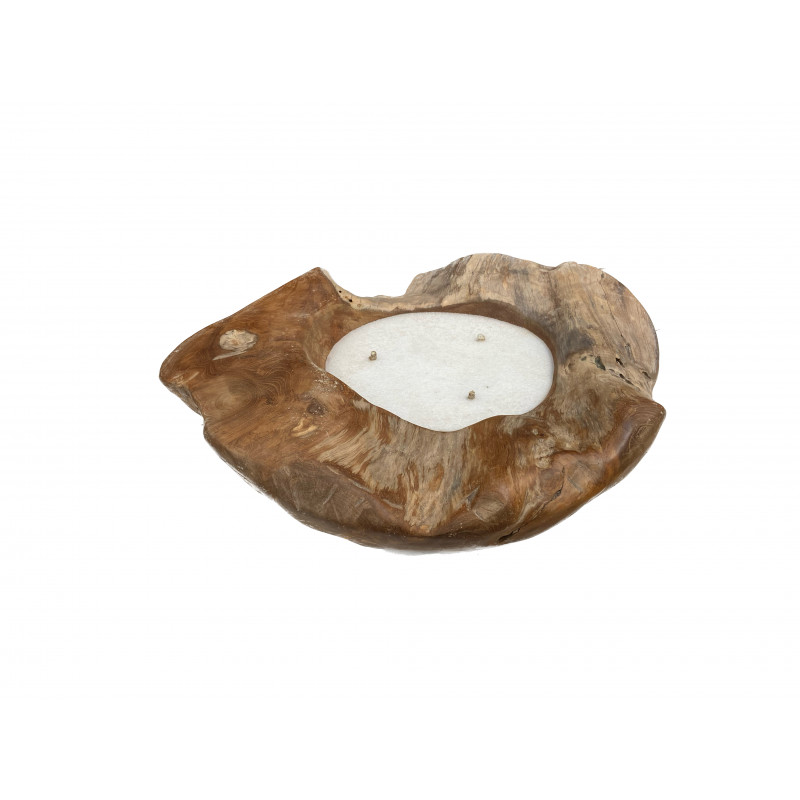 Tierra | Kaars Candle Bowl 60 cm Ø Teak
