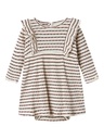 Lil'Atelier | Jurk Girls Nbfosophia Longsleeve Stripe Hot Chocolate
