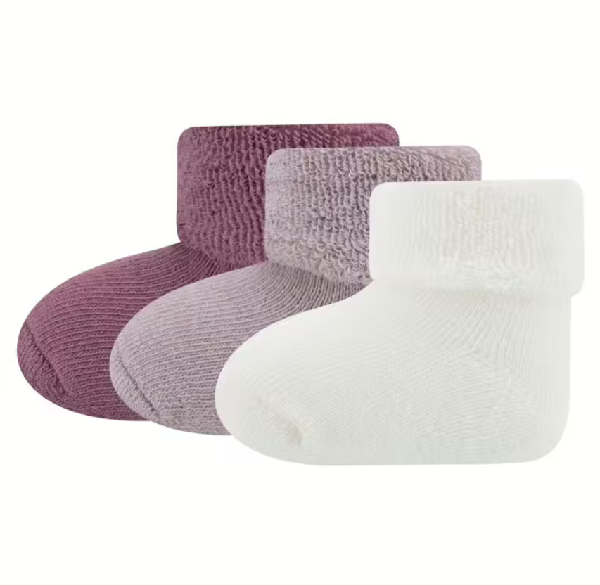 Ewers | Kousen Ringel Latte/Rosenrauch/Dusty Rose One-Size 3-pack