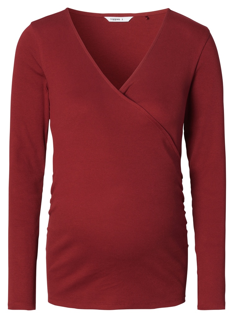 Noppies Maternity | T-shirt Sara Nursing Longsleeve Tibetan Red