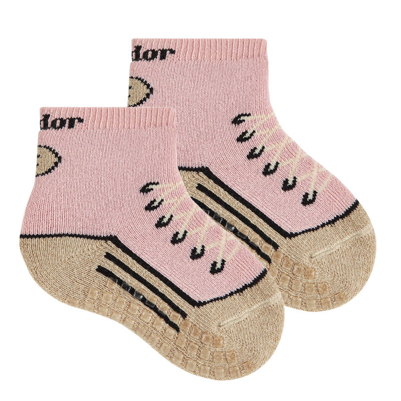 Condor | Kousen Sneaker Antislip Pale Pink