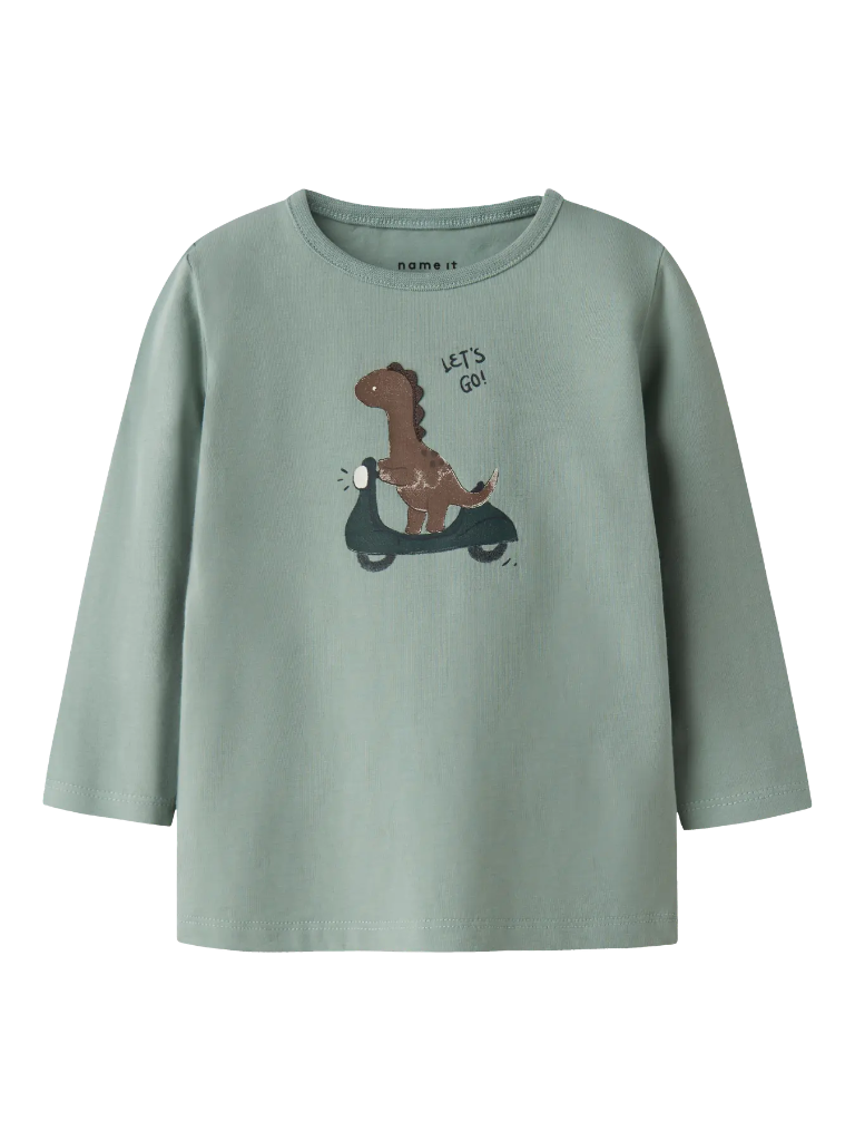 Name it | T-shirt Boys Nbmnuts Longsleeve Jadeite