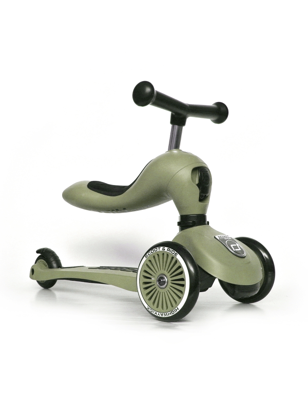 Scoot and Ride | Loopfiets Loopauto Highwaykick 1 Olive