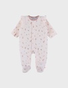 Noukies | Pyjama Autumn Forest Velours All over Bosfiguren Rose 