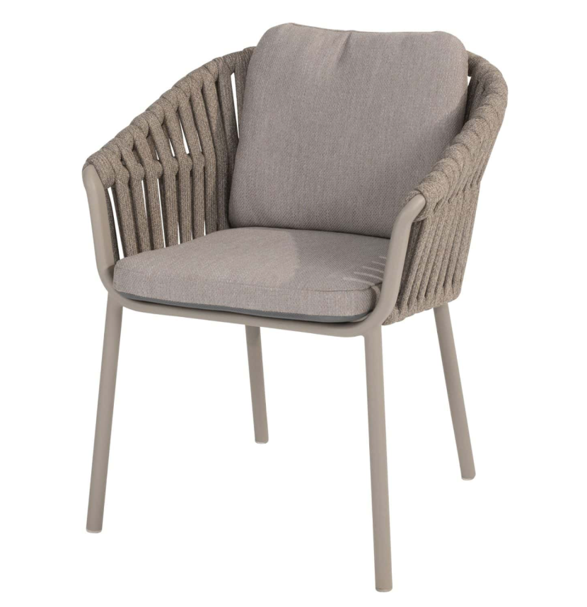 4SO | Tuinstoel Owen Dining Chair Cloud incl. 2 Kussens