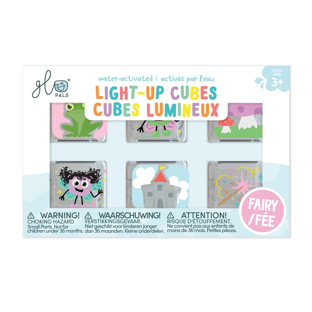 Glo Pals | Badspeelgoed Light Up Cubes Fairy 6-pack