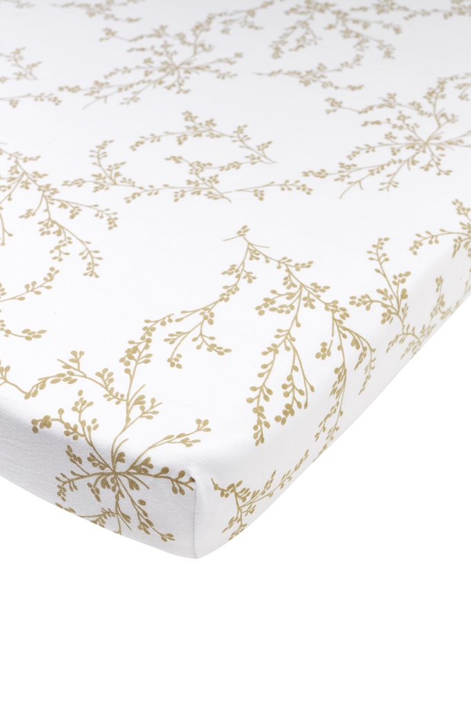 Meyco | Hoeslaken Branches Sand  Jersey Rond Ø95cm
