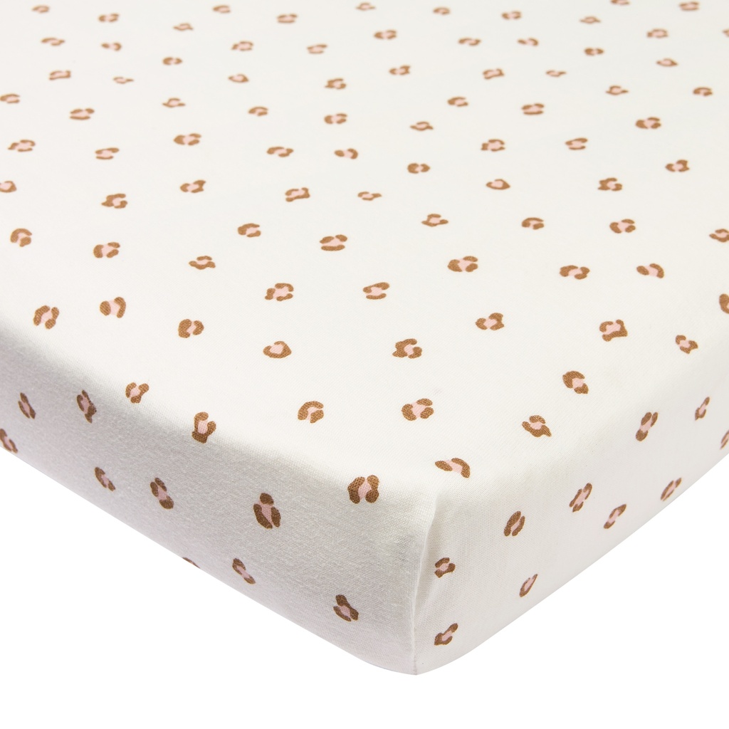Meyco | Hoeslaken Mini Panter Jersey Soft Pink Rond Ø95cm