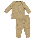 Meyco | Pyjama Rib Mini Spot Toffee Melange