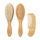 Meyco | Borstel en Kam Bamboe/Geitenhaar Naturel 3-delig