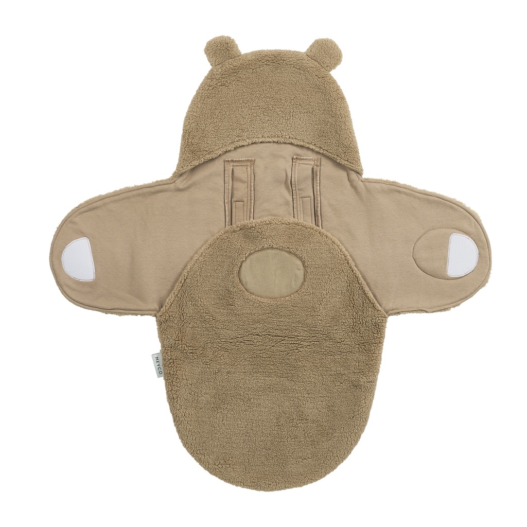 Meyco | Wikkeldeken Teddy Bear Warm Brown Bruin