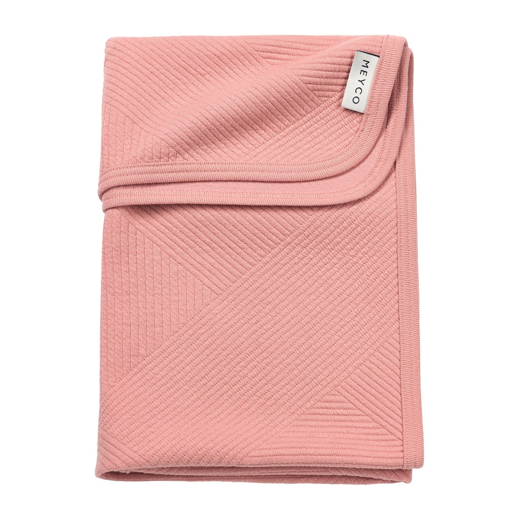 Meyco | Deken Gebreid Jacquard Pure Rose 100x150cm