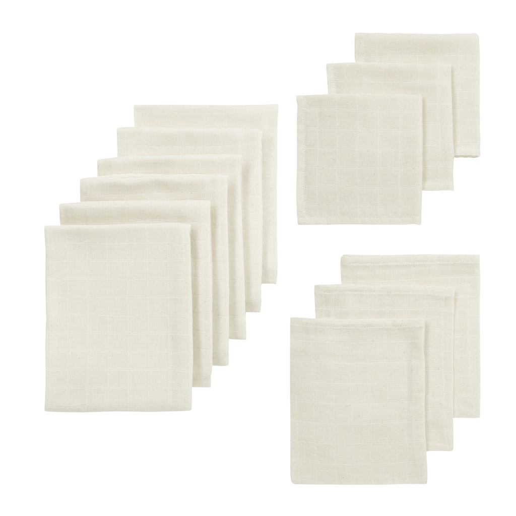 Meyco | Tetra Doek Starterset Nature Ecru 12-pack