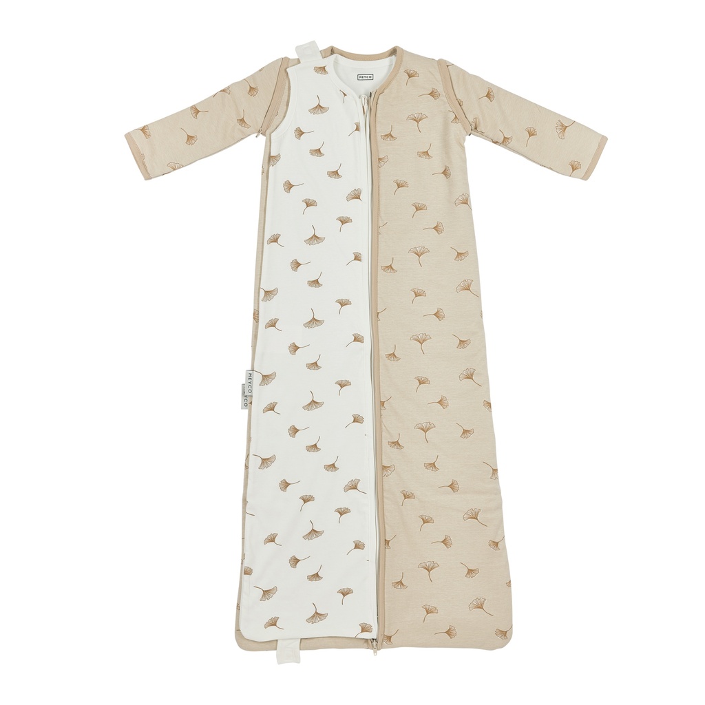 Meyco | Slaapzak Studio Ginko 4-seizoenen Deluxe Interlock Jersey Soft Sand