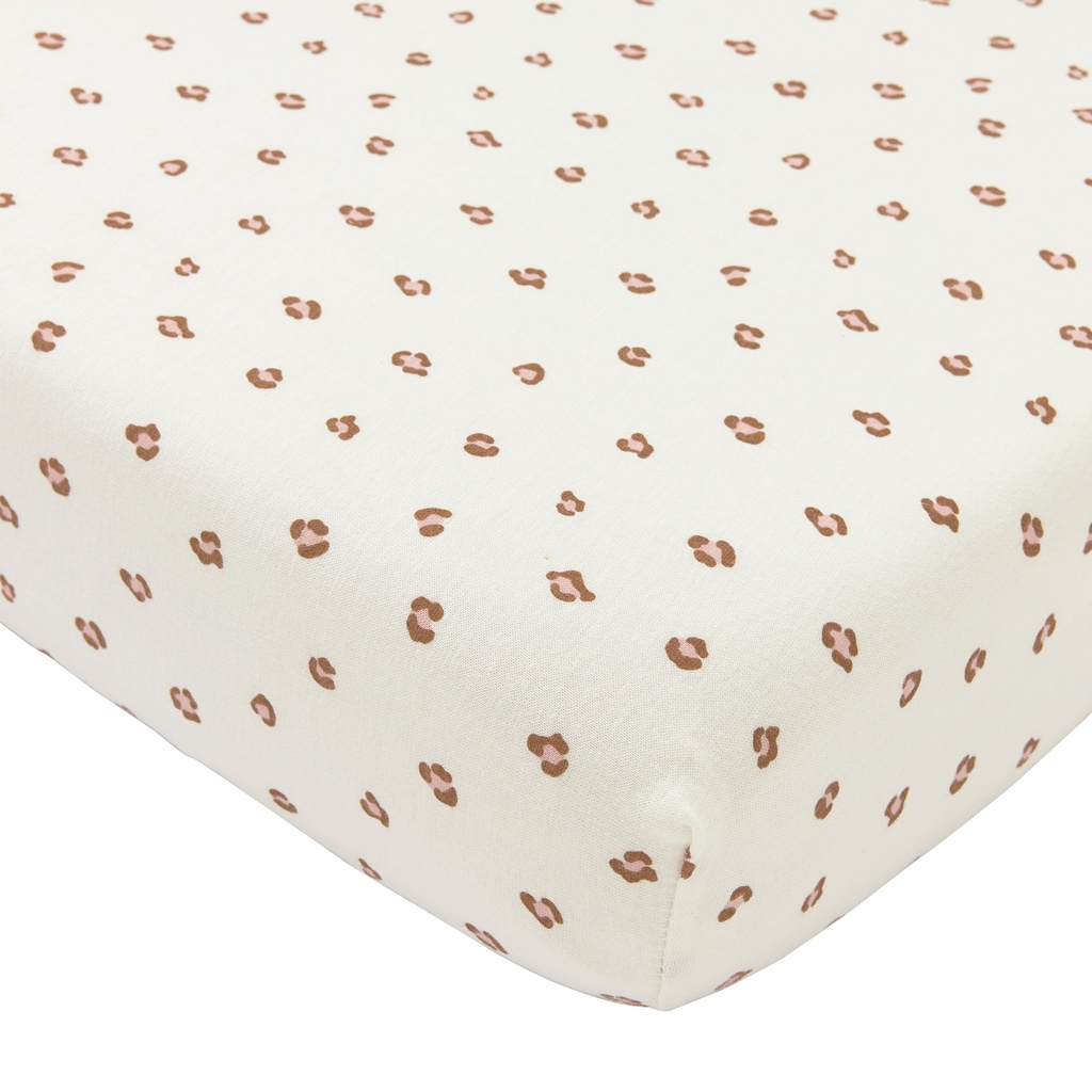 Meyco | Hoeslaken Mini Panter Jersey Soft Pink 60x120cm