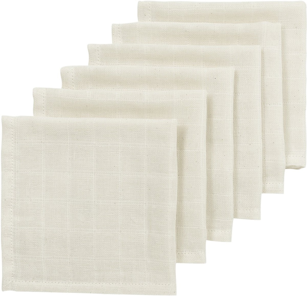 Meyco | Monddoekje Nature Ecru 30x30cm 6-pack