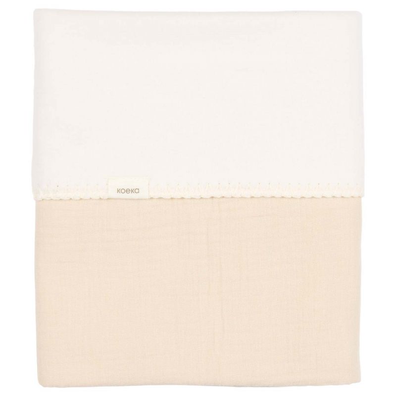 Koeka | Deken Wieg Faro Cotton/Fleece Warm White 75x100cm