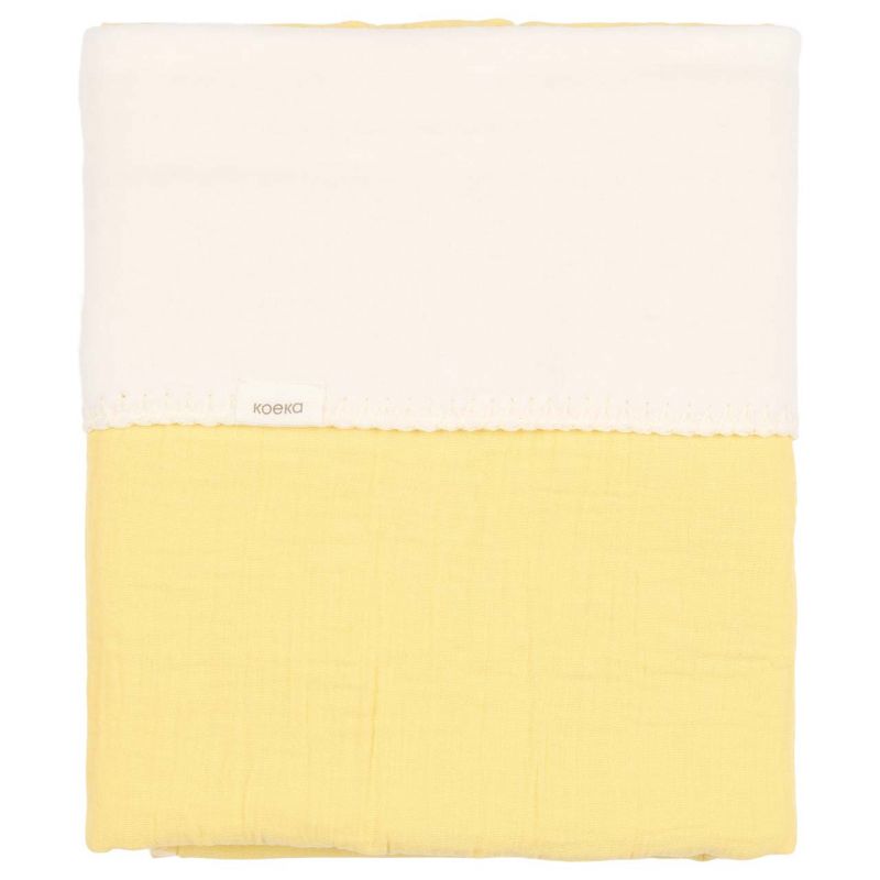 Koeka | Deken Wieg Faro Cotton/Fleece Honey 75x100cm