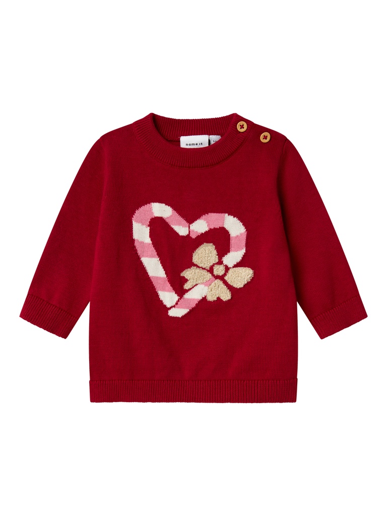 Name it | Pull Girls Kerst Nbfreamo Jester Red