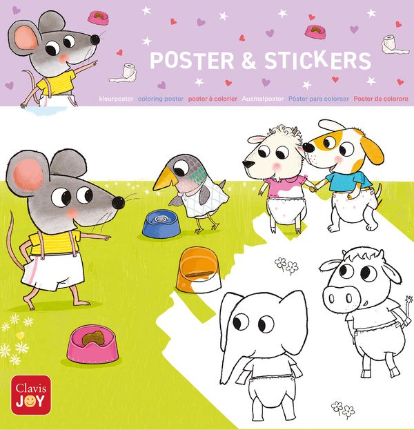 Clavis | Kleurposter Muisje Mag Ik Eens in je Potje Kijken? met Stickers