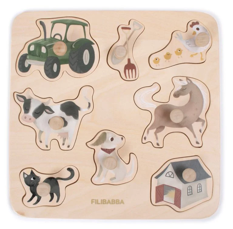 Filibabba | Puzzel Op De Boerderij Hout  