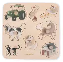 BB&Co | Puzzel Op De Boerderij Hout 8 Puzzelstukken Door Filibabba