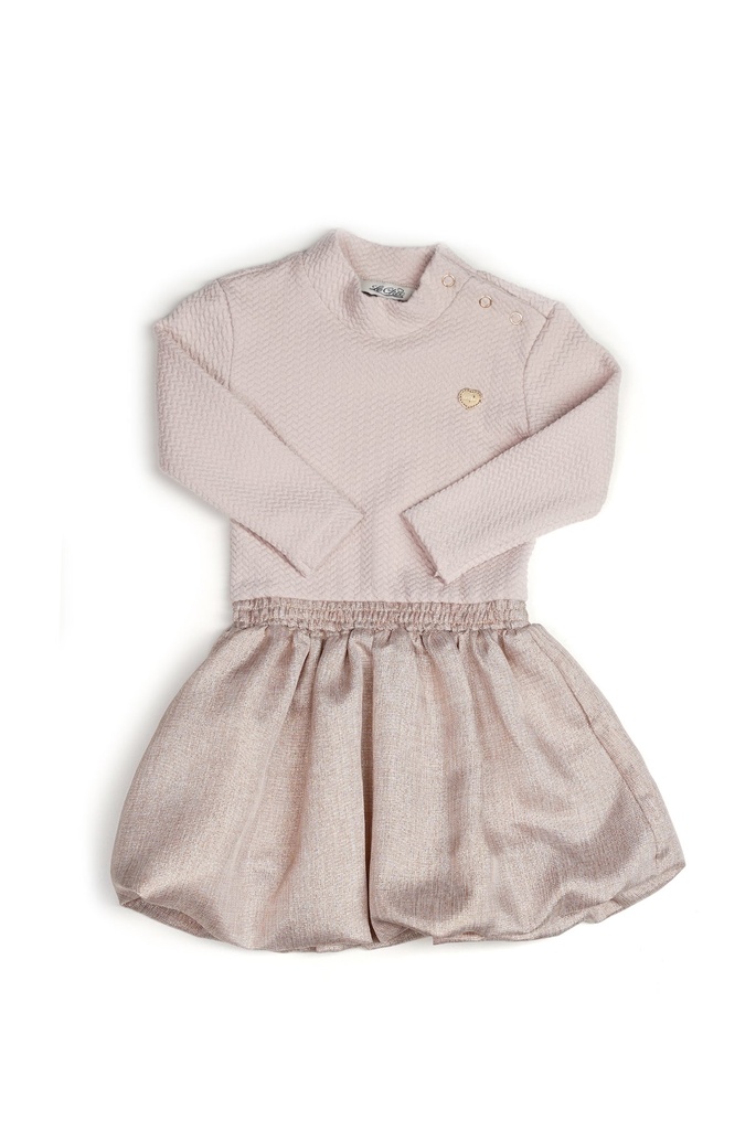 Le Chic | Jurk Girls Sabloon Café au Lait