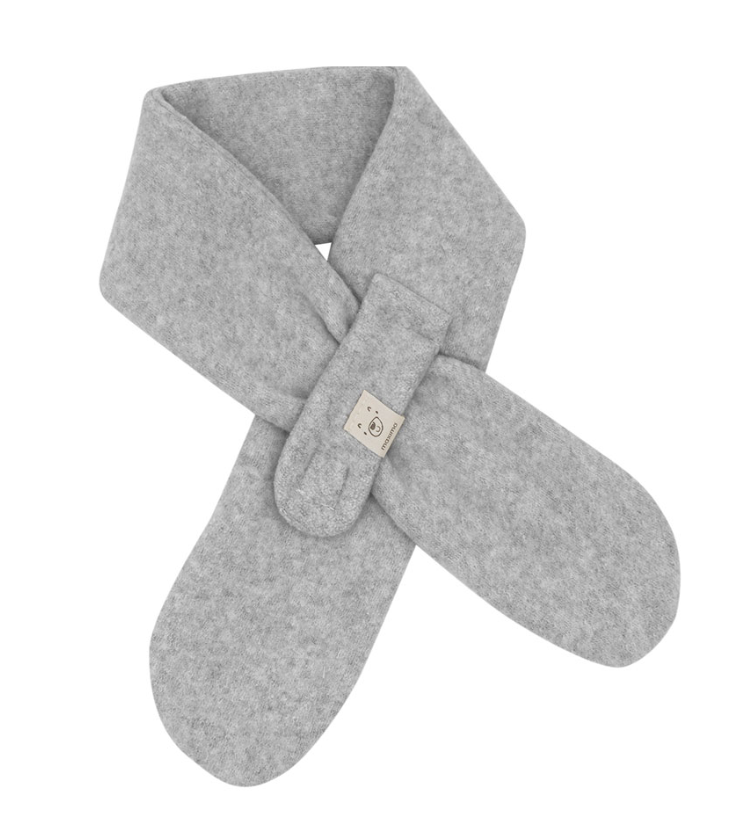 Maximo | Sjaal Streckschal Fleece Graumeliert