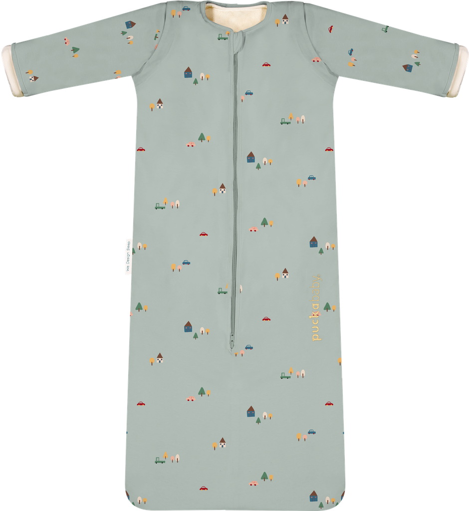 Puckababy | Slaapzak Tiny Village 4 Seasons 6m-2,5Y 70-100cm