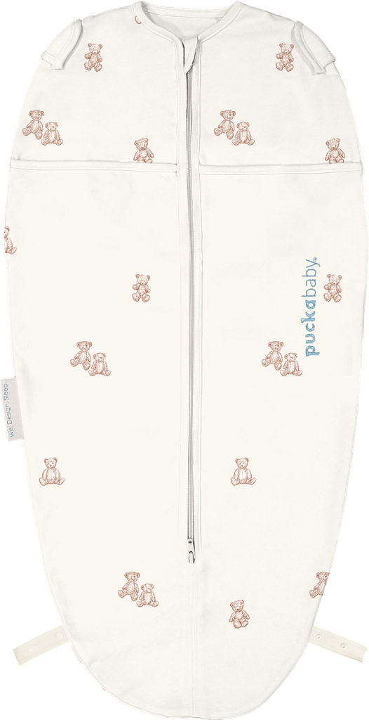 Puckababy | Inbakeren Mini Teddy Bears Cotton Ecru 3-6m 62-74cm