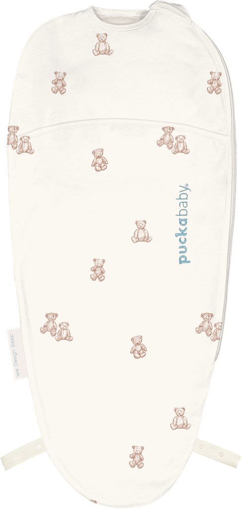 Puckababy | Inbakeren Piep Teddy Bears Cotton Ecru 0-3m 44-62cm