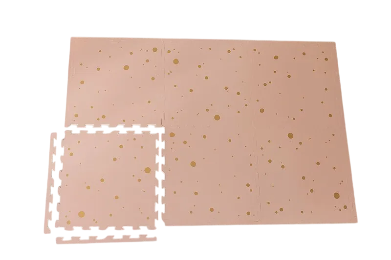 Nido.Nido | Puzzelmat Stylisch Pink and Gold Confetti 6-Pack