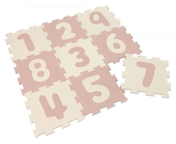 Nido.Nido | Puzzelmat Number Dusty Pink 10-pack