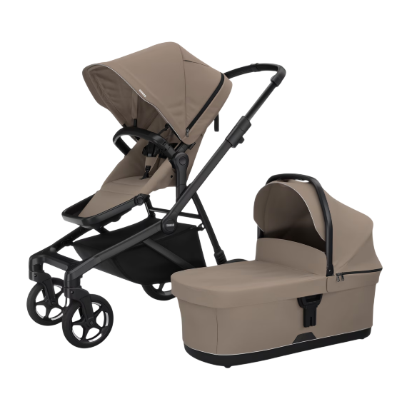 Thule | Wandelwagen Sleek 2 incl. Draagmand Tinted Taupe