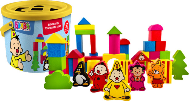 Bumba | Blokkenton met Vormenstoof 50 Stuks