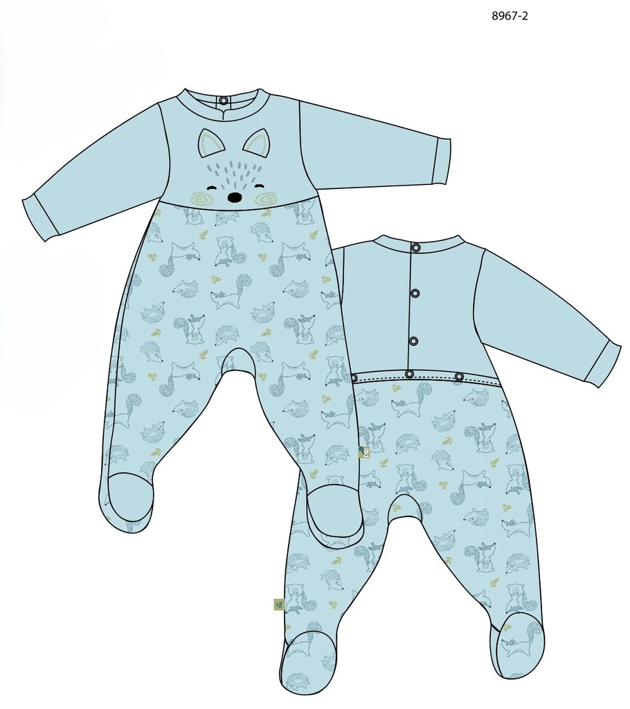 Picco Mini | Pyjama Hedghoge Egel Blue
