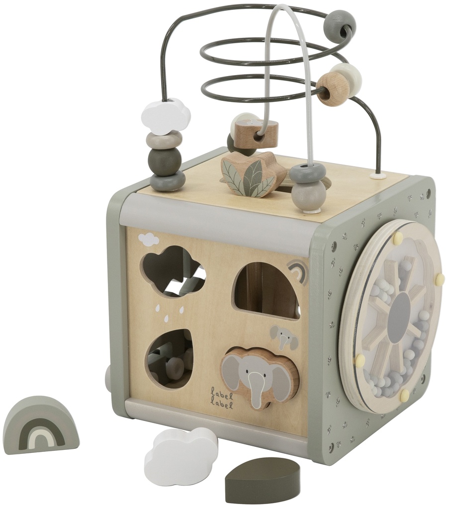 Label Label | Activiteiten Speelgoed Activity Cube Olive Green