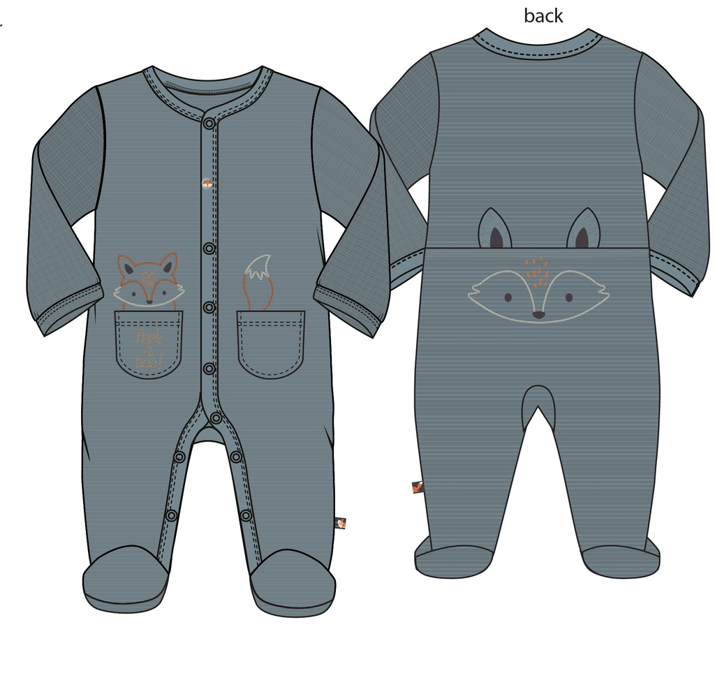 Picco Mini | Pyjama Fox & Bear Lead 