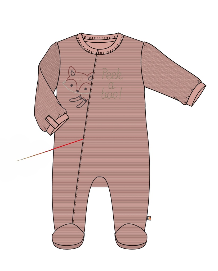 Picco Mini | Pyjama Fox & Bear Peach Beige