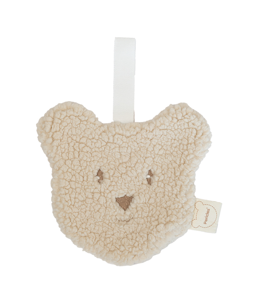 Pericles | Fopspeendoekje Bear Creme Ecru
