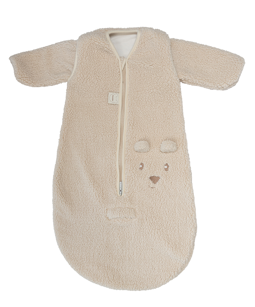 Pericles | Slaapzak Bear Creme Ecru 70cm